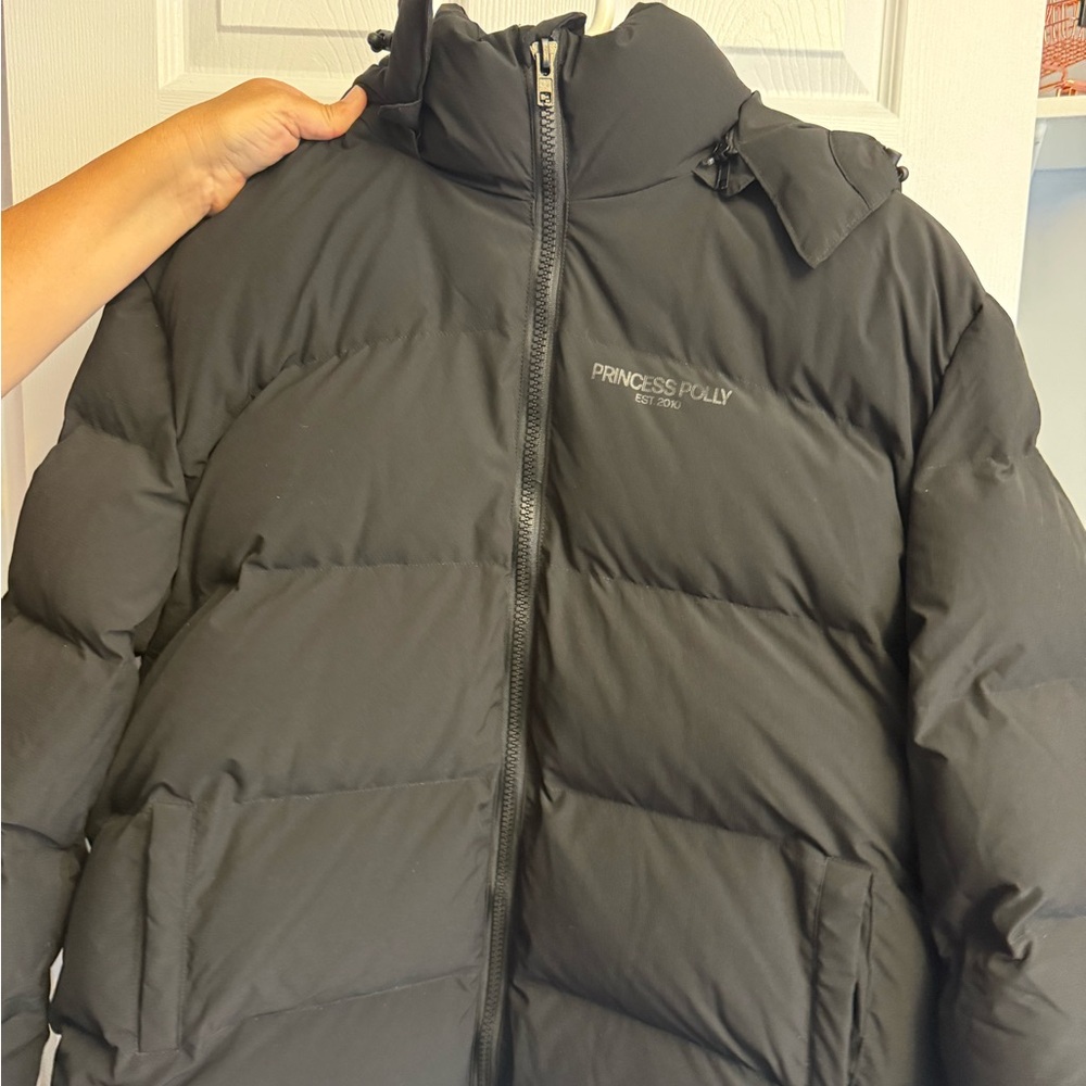 Princess Polly Dream Puff Black Jacket